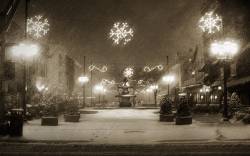 Depasquale Fountain in the Snow by Stephanie Izzo