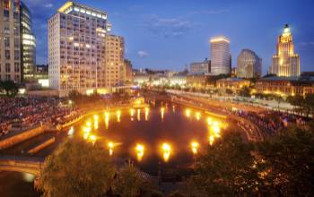 Aerial View of Waterfire