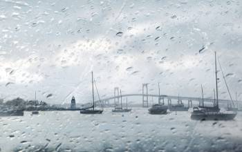 April Showers Over Newport Harbor