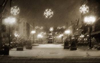 Depasquale Fountain in the Snow